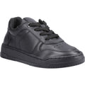 Hush Puppies Dougie Baskets Noires En Cuir Pour Garçons