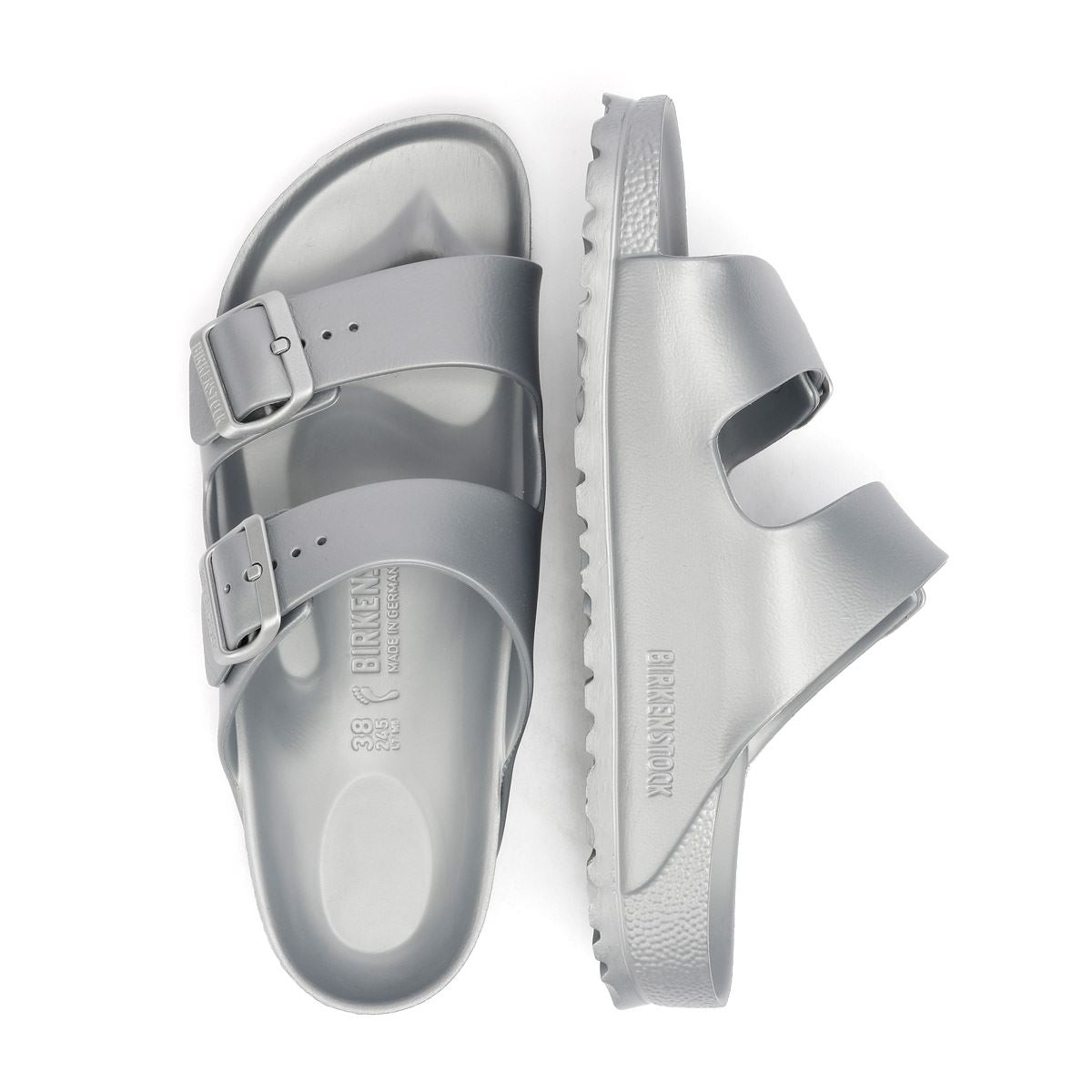 Birkenstock Arizona EVA Sandales Argentées Pour Femmes