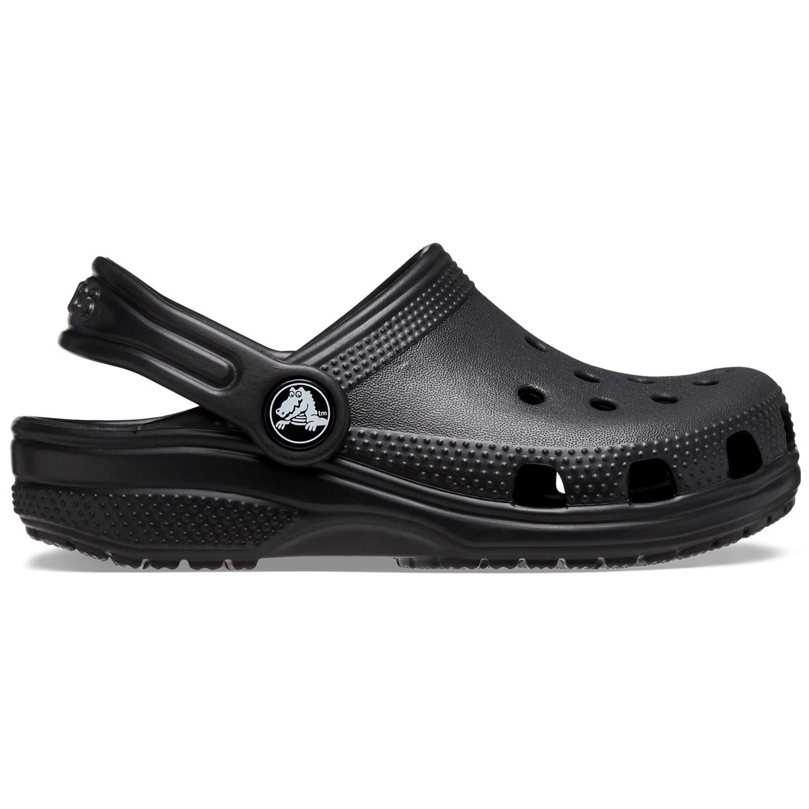 Crocs Toddler Classic Loafers En Caoutchouc Croslite Noir