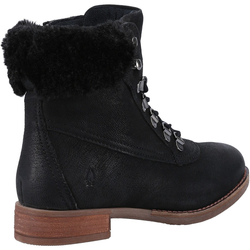 Hush Puppies Effie Bottes Noires En Fausse Fourrure Pour Femme