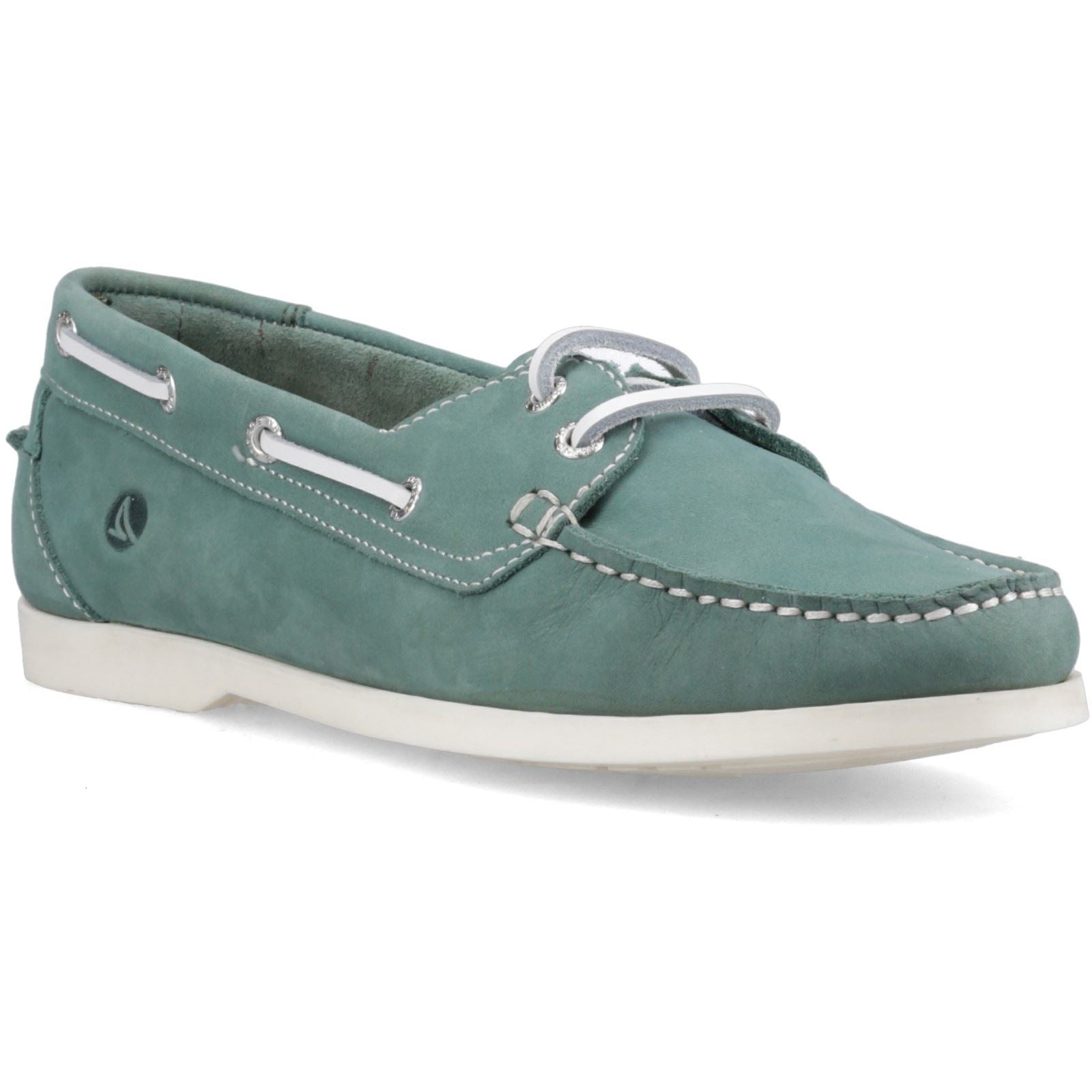 Sperry Balboa 2 Eye Boat Bateaux En Nubuck Verts Pour Femmes