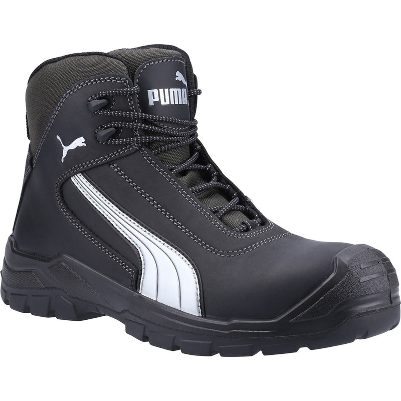 Puma Safety Bottes De Sécurité Cascades Mid En Cuir Noir