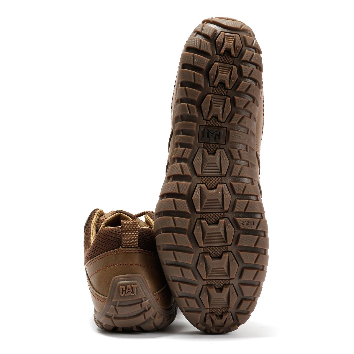 Caterpillar Instruct Chaussures À Lacets Beiges Pour Hommes Suede