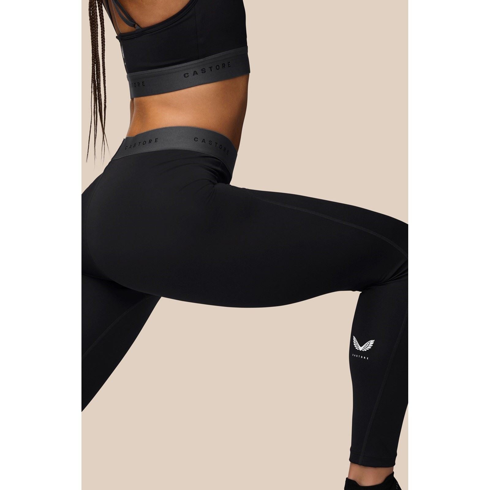Castore Adapt Legging Leggings De Sport Noirs En Polyester Pour Femmes
