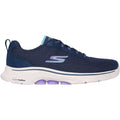 Skechers Go Walk 7 Kaylor Chaussures De Sport En Polyester Pour Femme, Bleu Marine/Violet