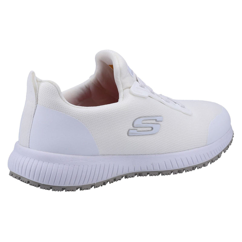 Skechers Workwear Squad SR Baskets De Sécurité Blanches Pour Femmes En Textile