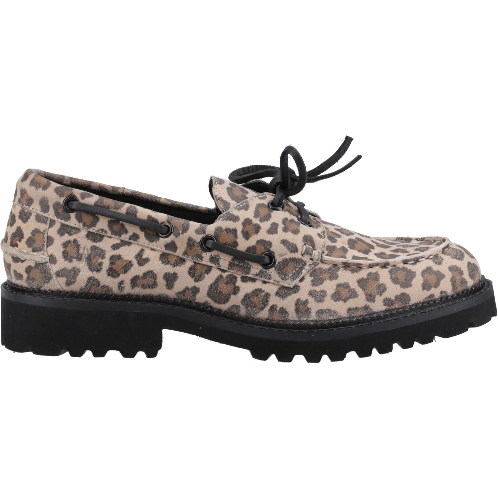 Hush Puppies Geri Femmes Mocassins Léopard Suédois