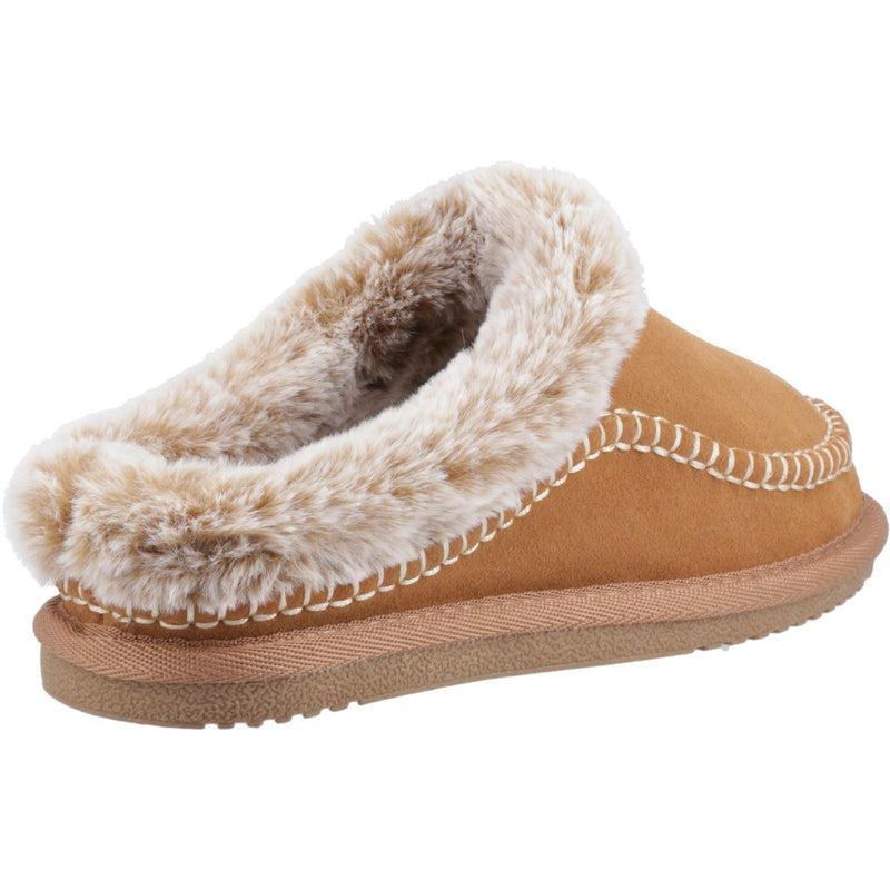 Hush Puppies Anika Chaussons Pour Femmes En Daim Beige
