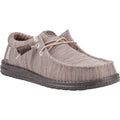HEYDUDE Wally Stretch Mesh Chaussures Mocassins Homme En Polyester Taupe Foncé/marron Taupe