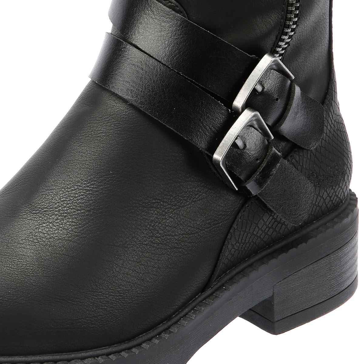 Blowfish Malibu Virtue 2 Bottes noires pour femmes en similicuir.
