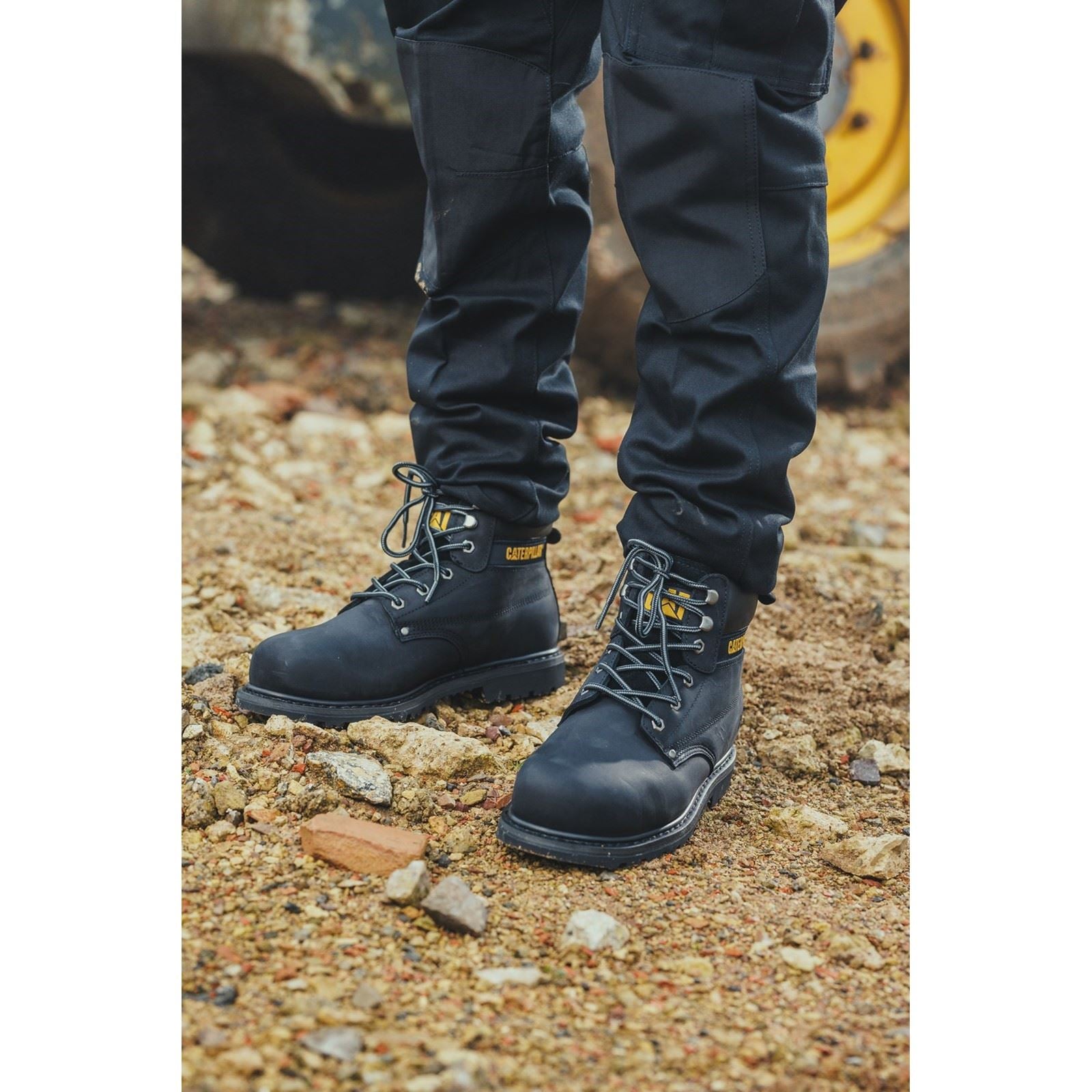 Caterpillar Bottes De Sécurité Nubuck Noires Powerplant S3