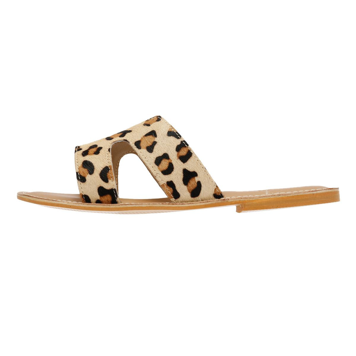 Tower London Cut Out Mules En Cuir Pour Femmes Couleur Beige