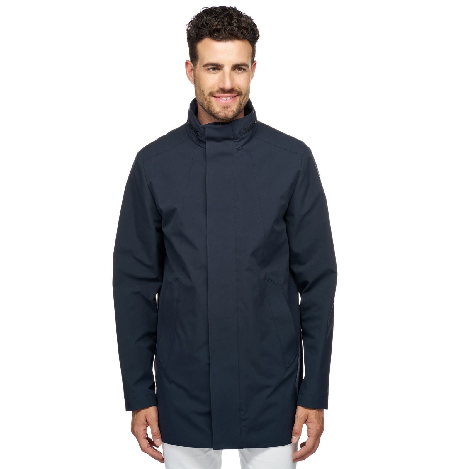 Geox M SPHERICA Manteau Droit Bleu Pour Homme