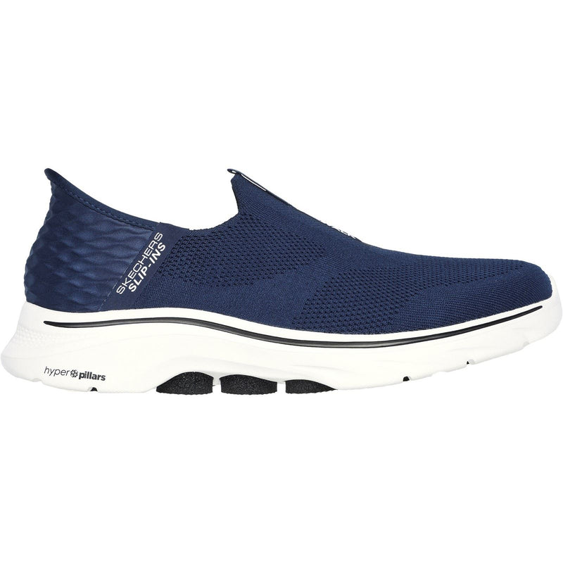skechers go walk 7 easy on 2 chaussures de sport bleu marine pour hommes en maille