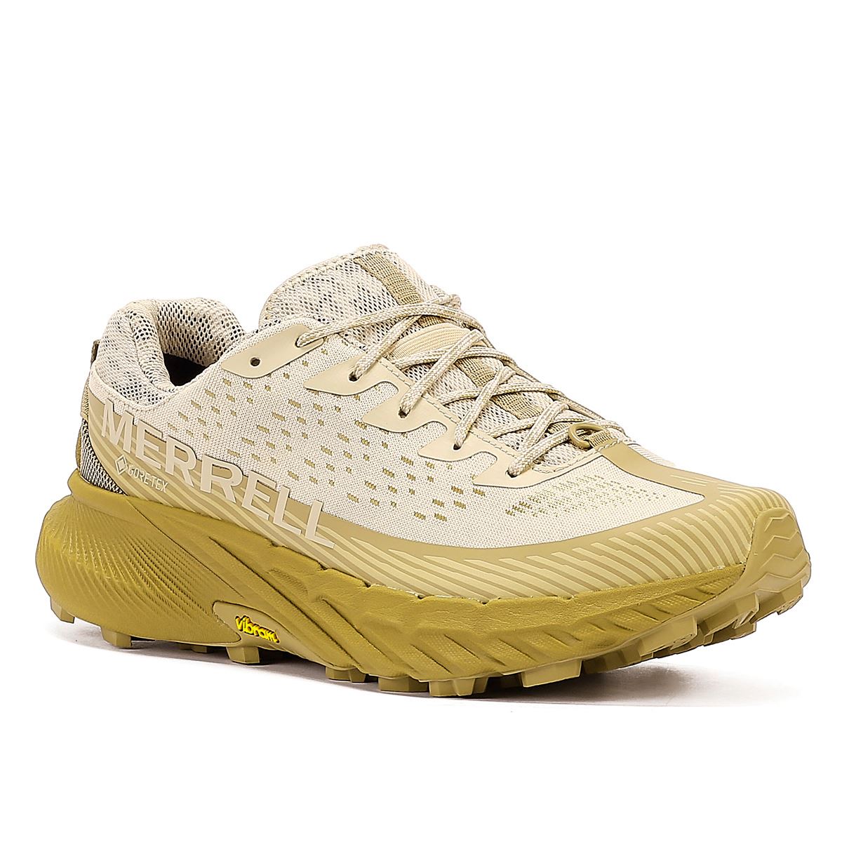 Merrell Agility Peak 5 Gore-Tex Sneakers Pour Hommes En Oyster/Coyote