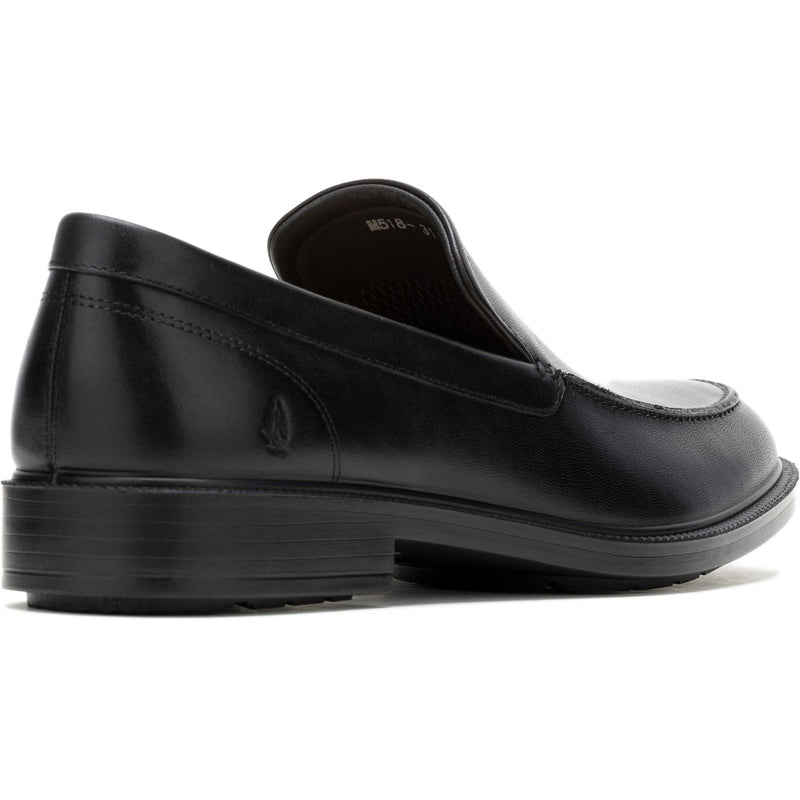 Hush Puppies Banker Chaussures En Cuir Noir À Lacets Pour Hommes