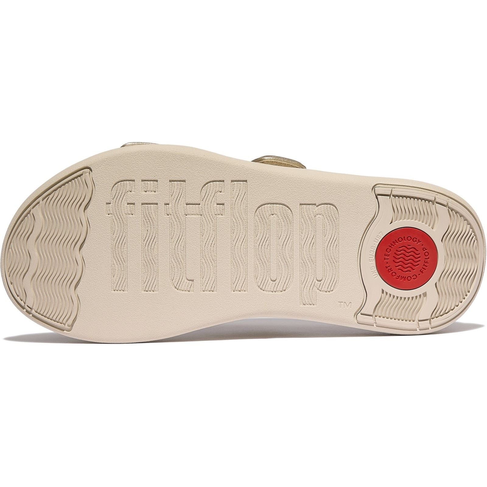 Fitflop F-Mode Go Sandales Platino En Polyuréthane Pour Femmes