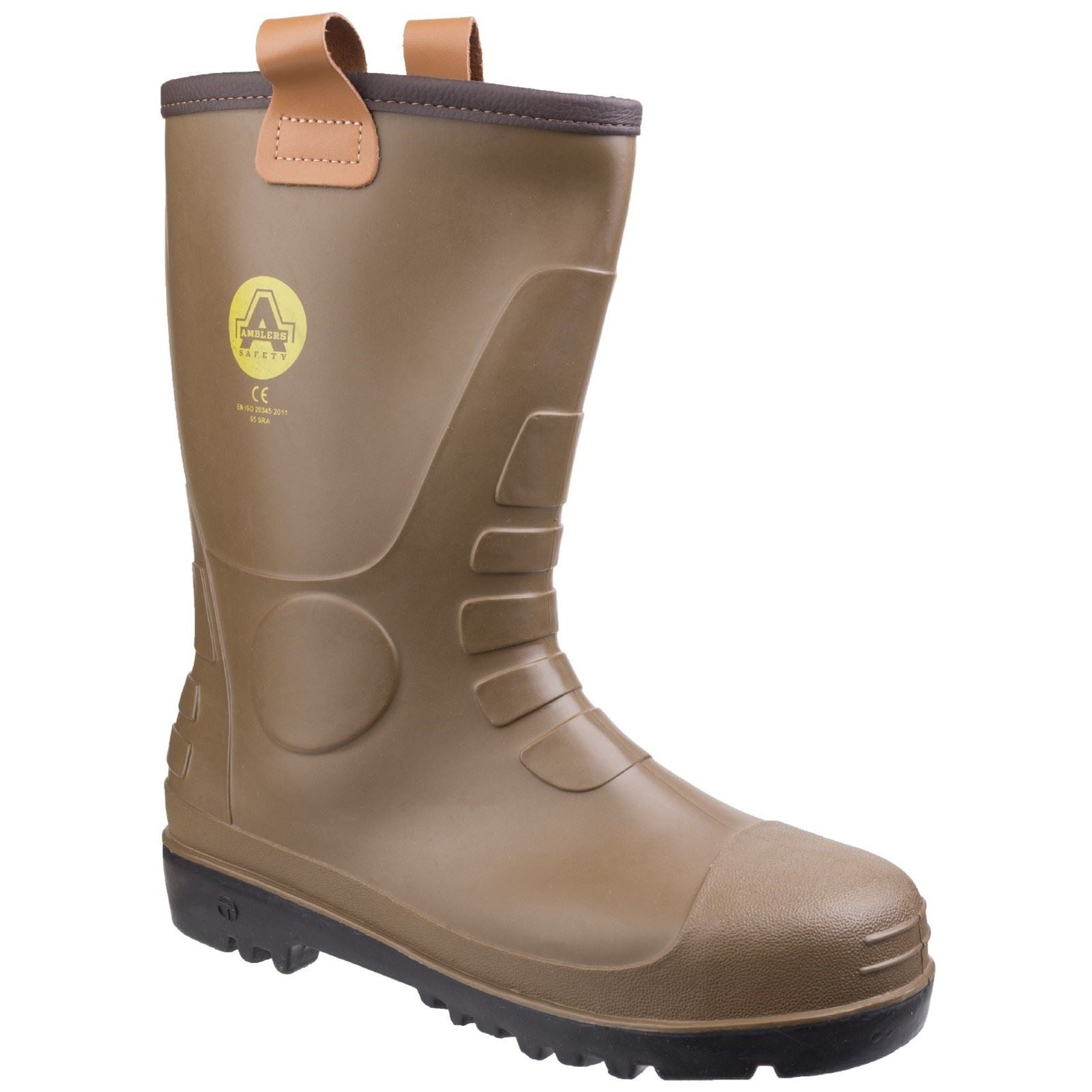 Amblers Safety Bottes De Wellington En Pvc Tan Fs95