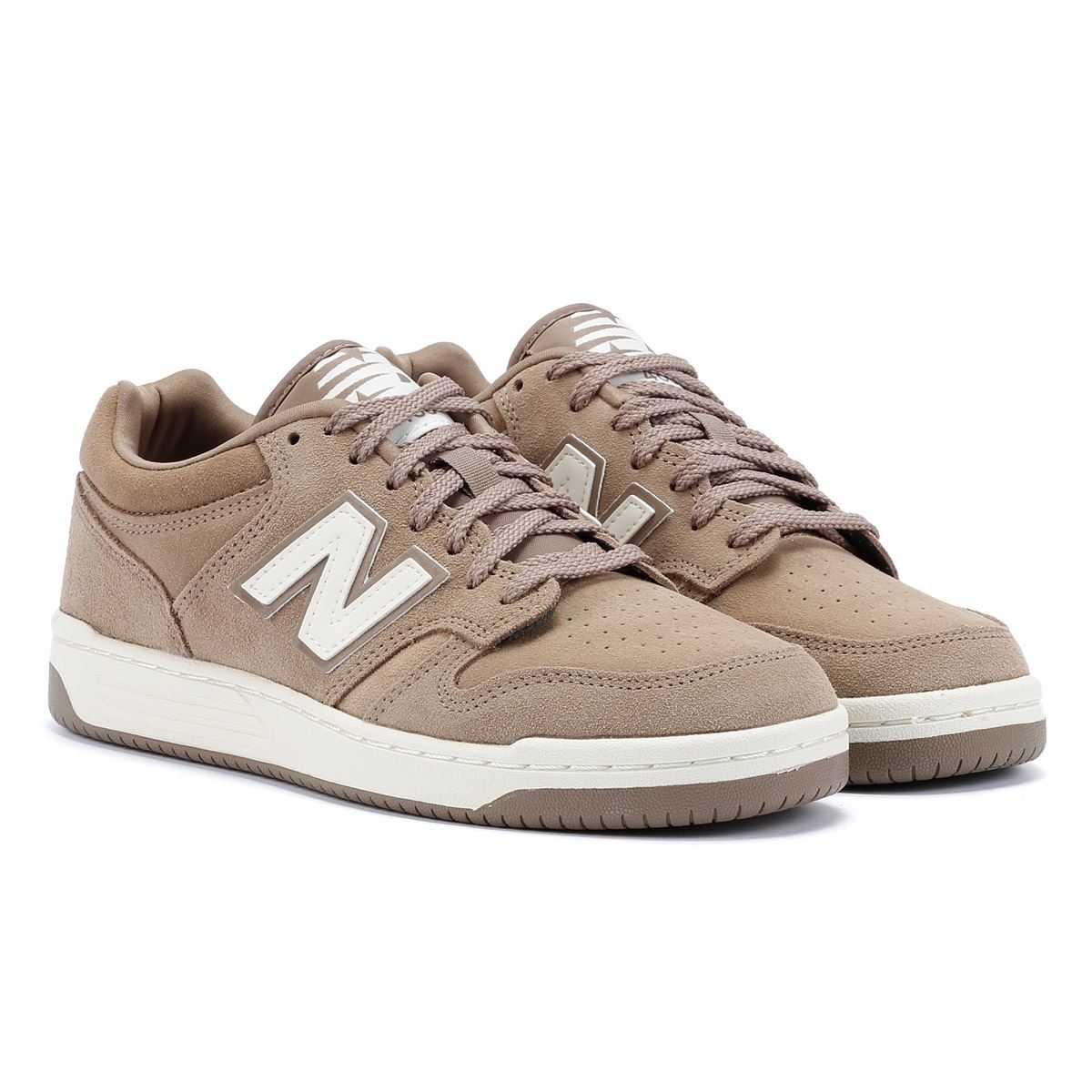 New Balance 480 Baskets en cuir champignon