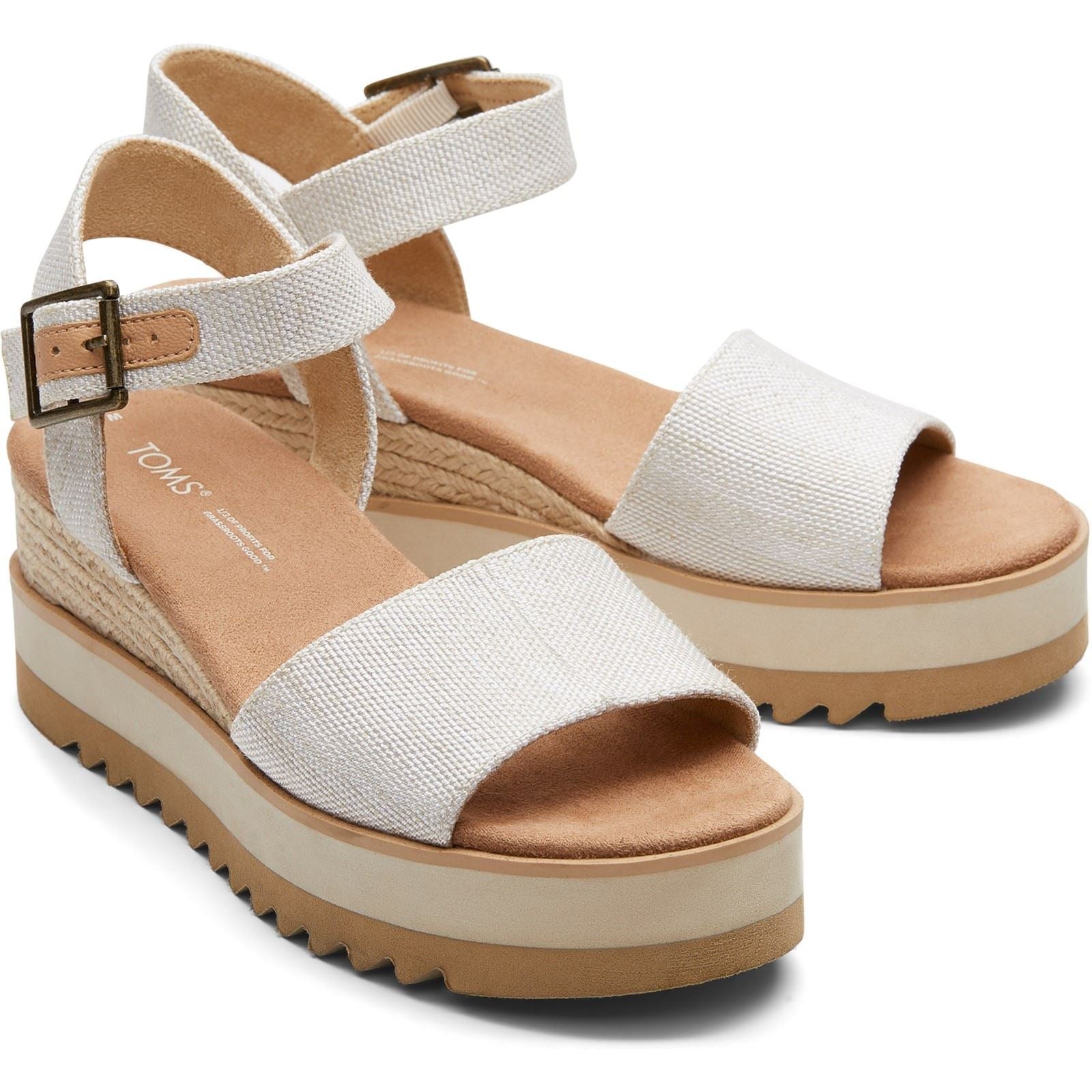TOMS Diana Compensées Naturelles Pour Femmes