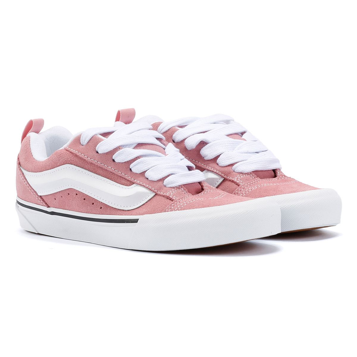 Vans Knu Skool Baskets Roses En Daim Pour Femme