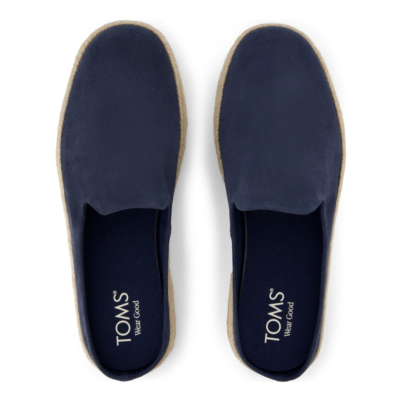 TOMS Santiago Mule Mules En Cuir Pour Homme, Bleu Marine