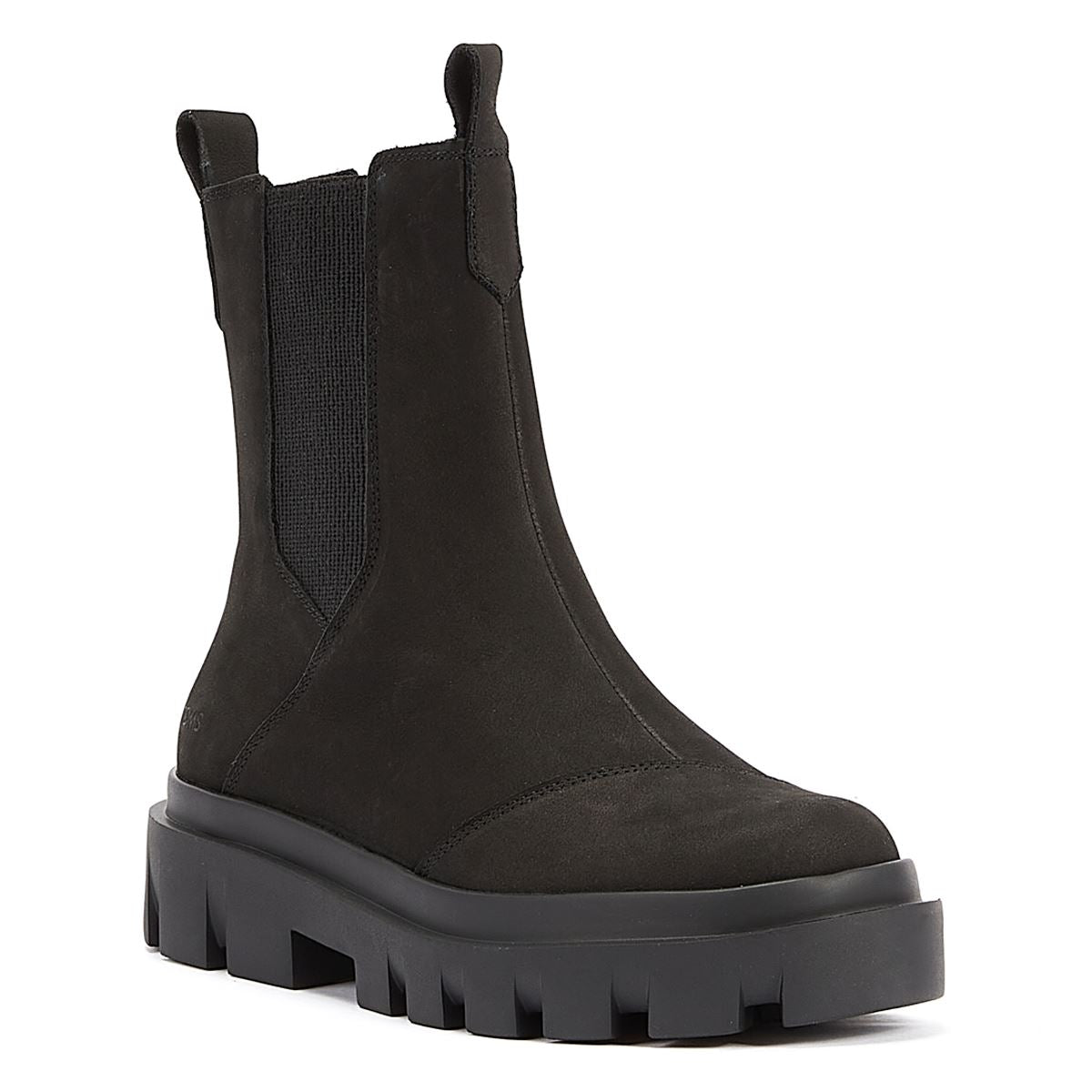 TOMS Bottes Noires En Cuir Pour Femme De La Marque Rowan.