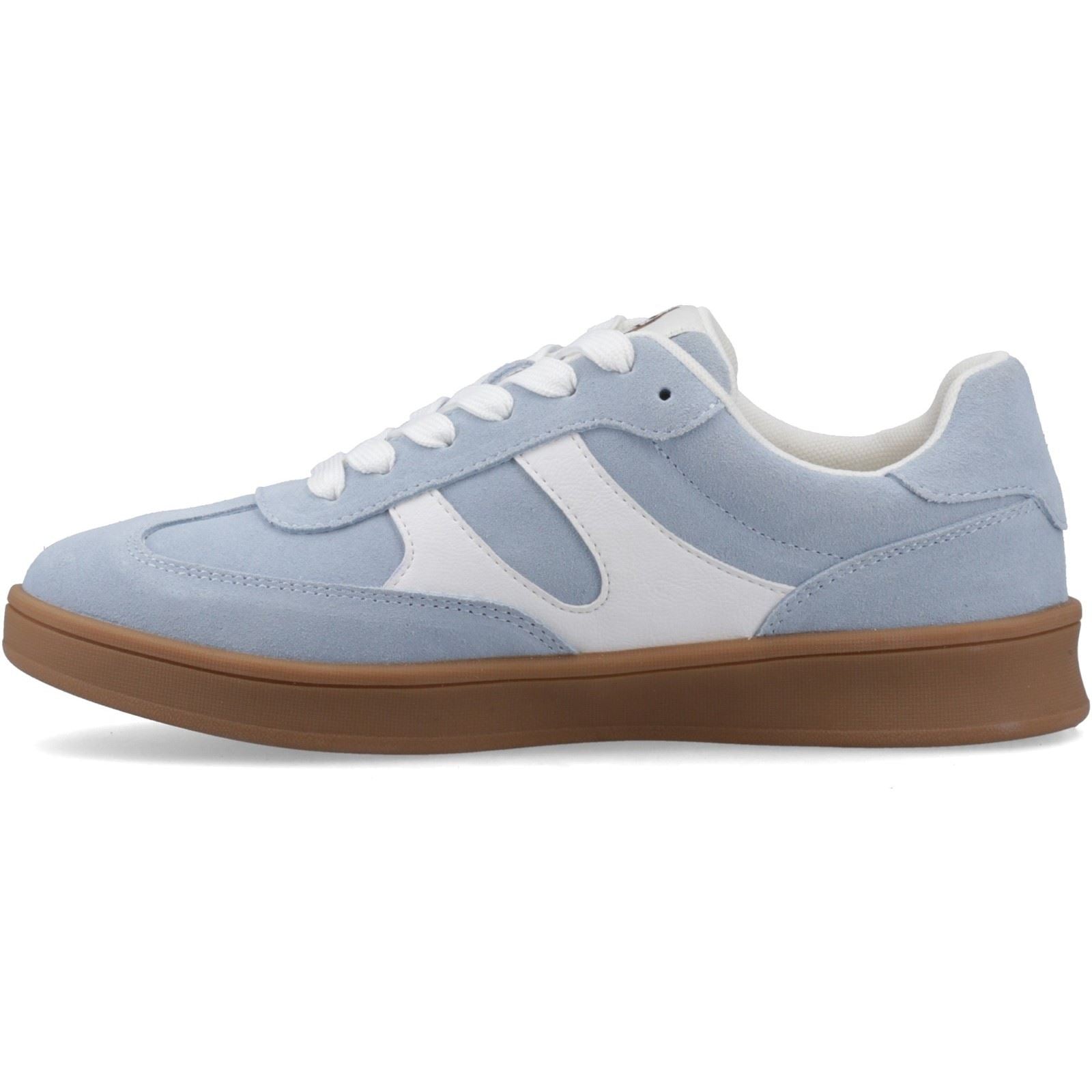 Hush Puppies Maura Baskets Bleues Pour Femmes Suède
