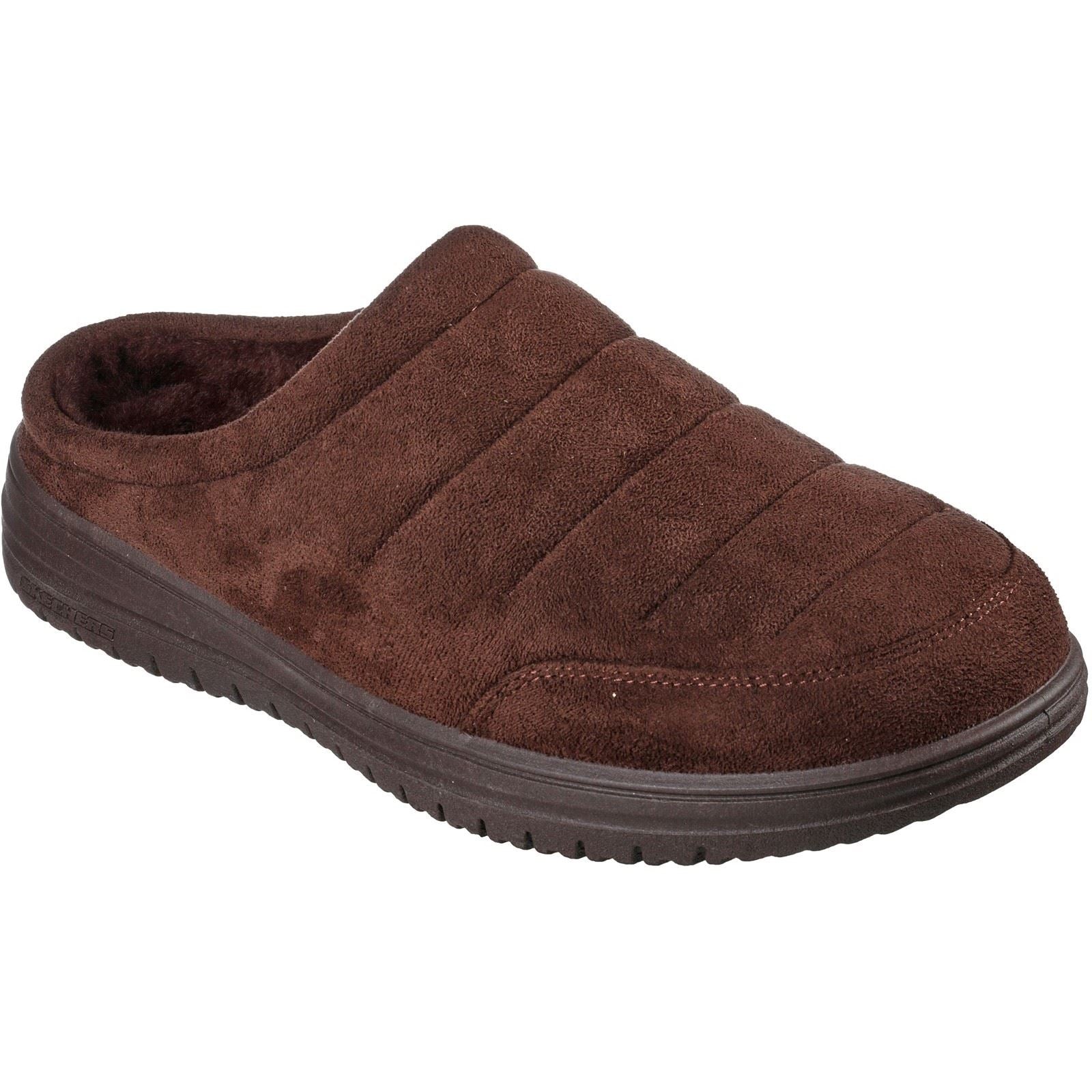 Skechers Relaxed Fit: Murette Garvanza Mules Pour Hommes En Microfibre Chocolat
