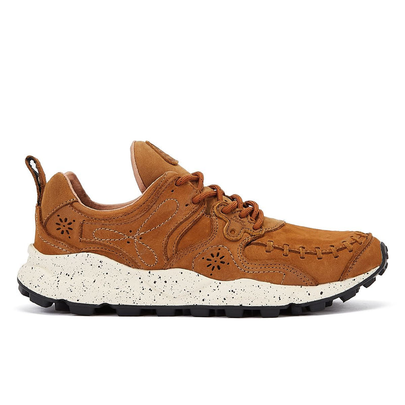 Flower Mountain Baskets Homme En Daim Marron Yamano