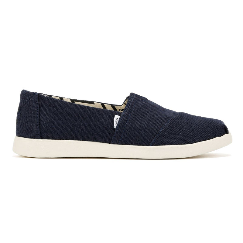 TOMS Alpargata Plus Heritage Espadrilles Bleues En Toile Pour Femmes
