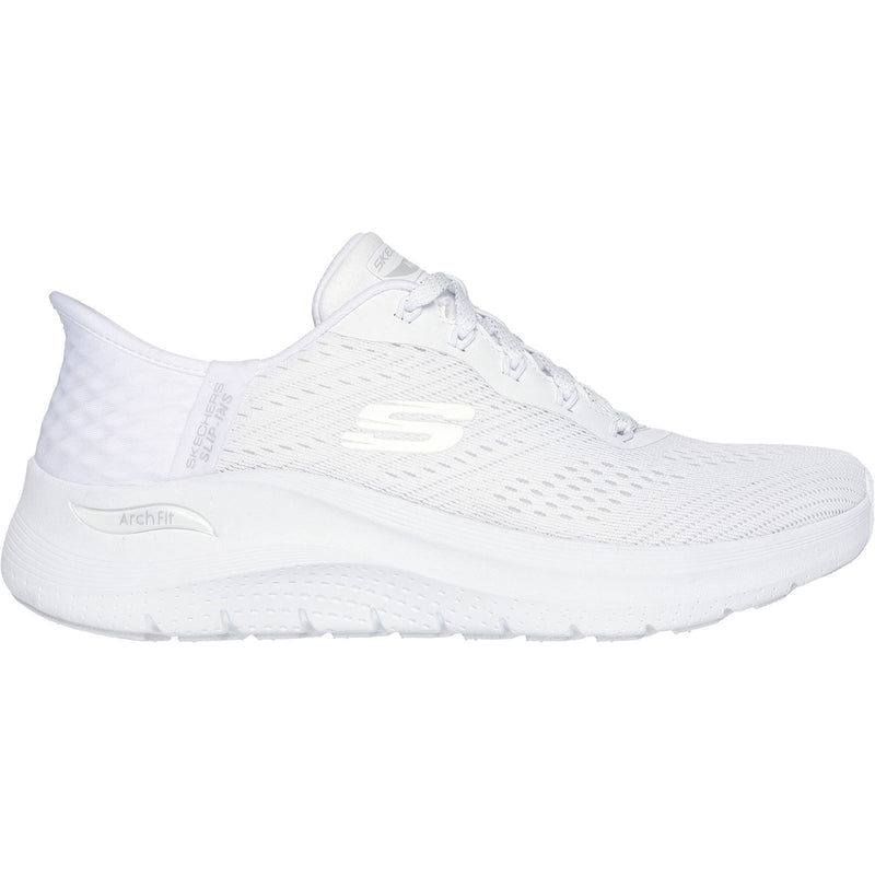 Skechers Arch Fit 2.0 Easy Chic Sneakers En Toile Blanche Pour Femme