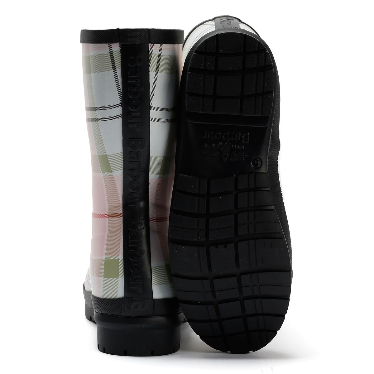 Barbour Banbury Mid Welly Bottes De Pluie En Caoutchouc Pour Femmes Roses