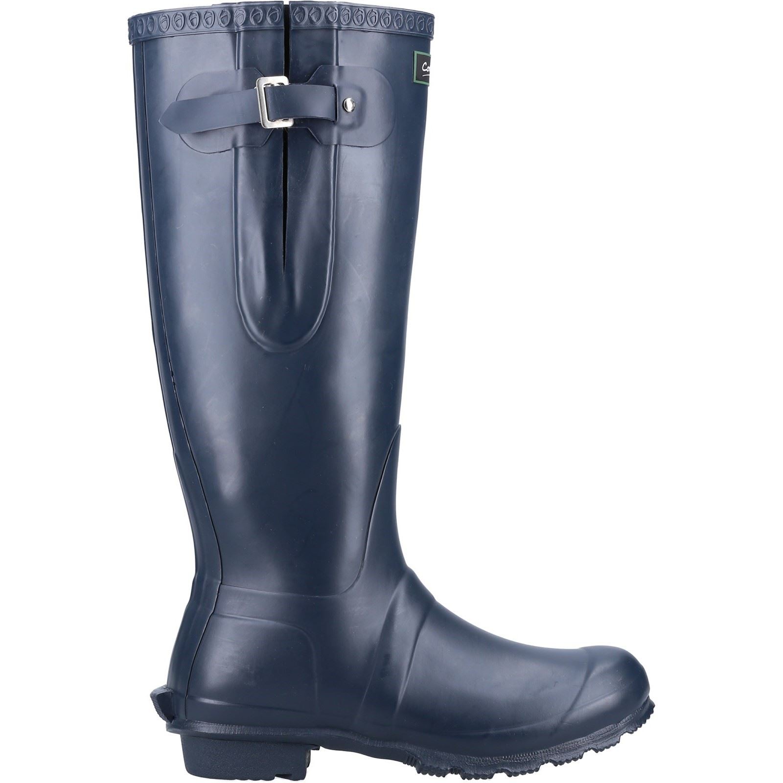 Cotswold Windsor Welly Bottes De Pluie Pour Femmes En Caoutchouc Bleu Marine