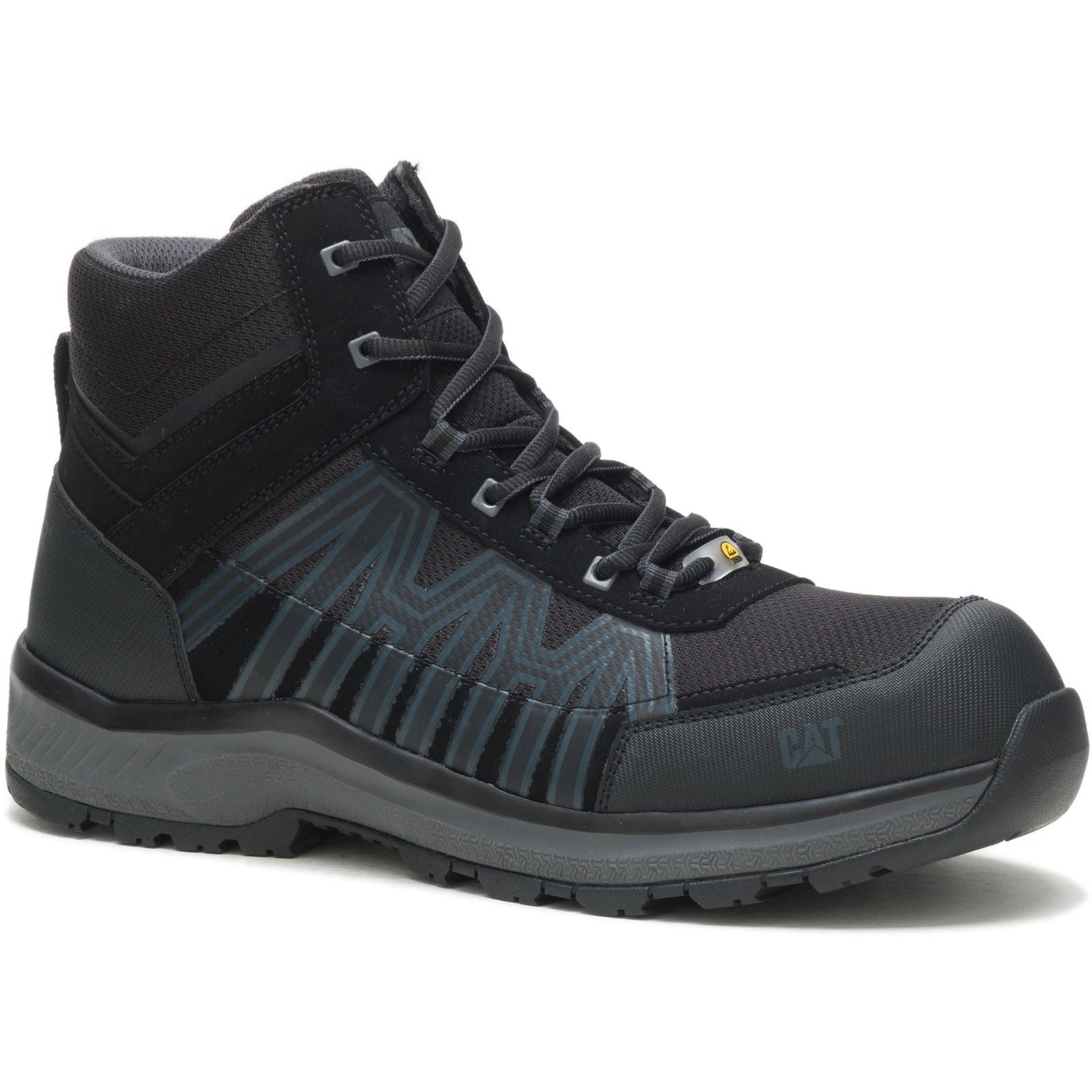 Caterpillar Bottes De Randonnée Noires Charge Pu/Mesh/Tpu