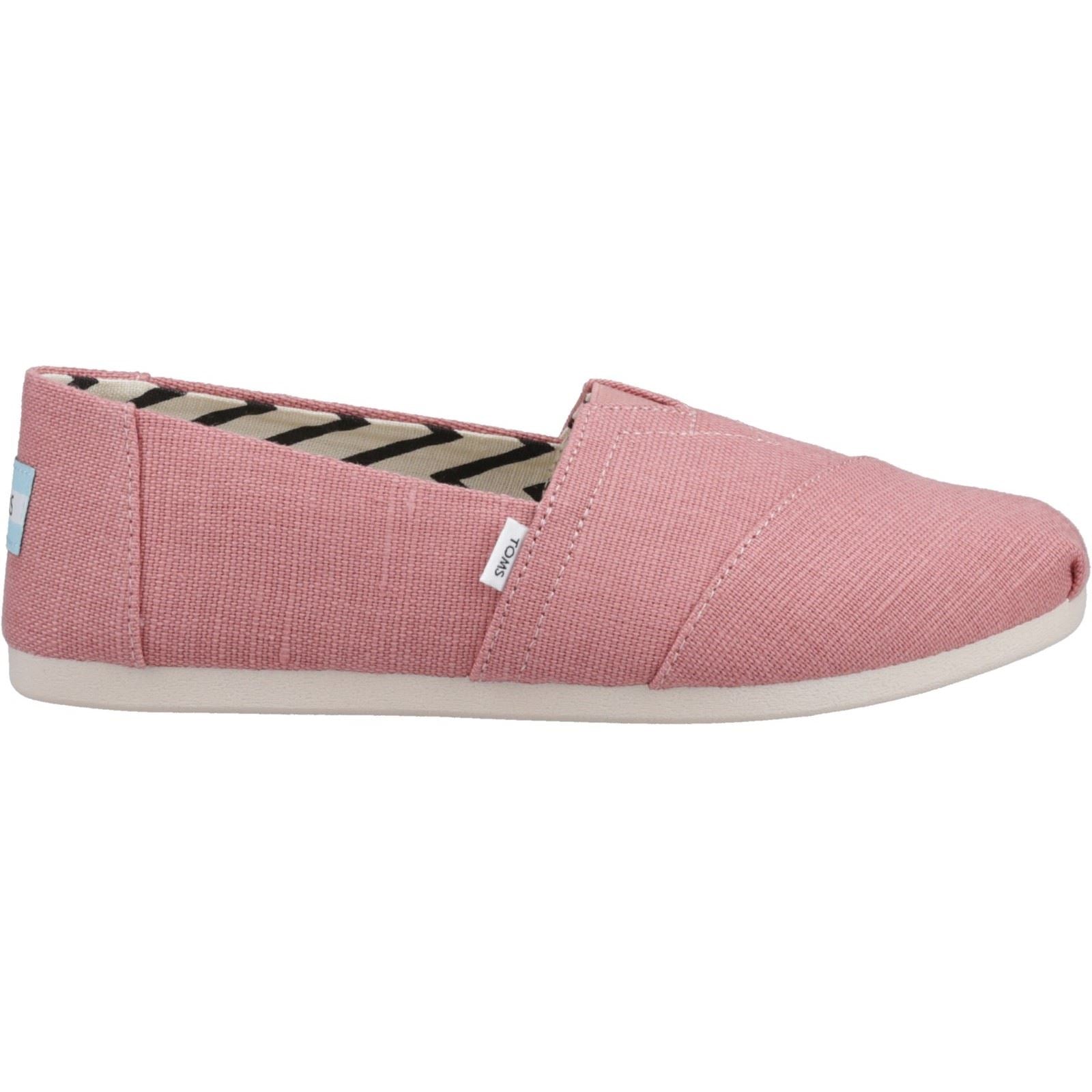 TOMS Alpargata Espadrilles Roses En Jute Pour Femmes