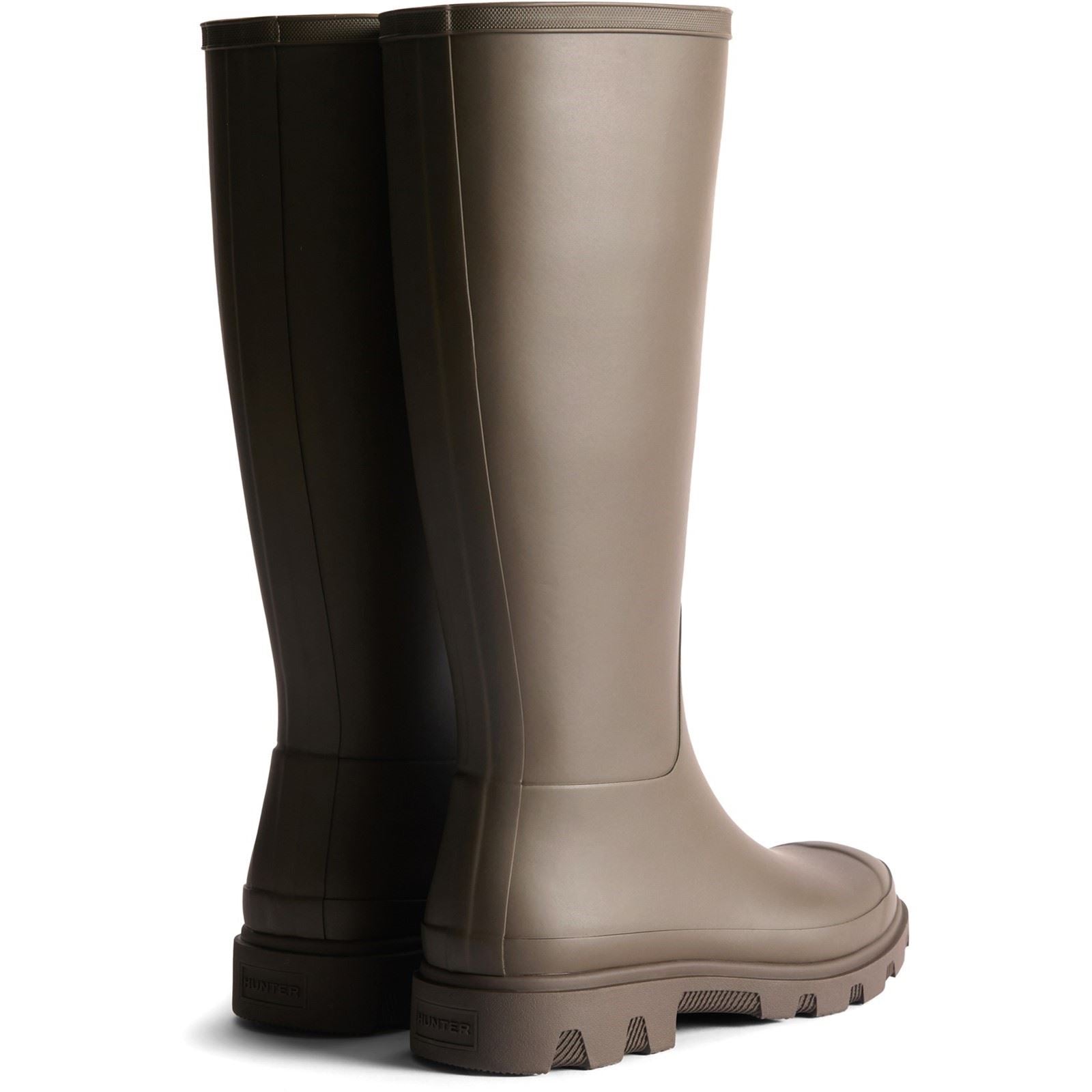 Hunter Downpour Tall Boot Bottes En Caoutchouc Pour Hommes Couleur Chocolat Brun