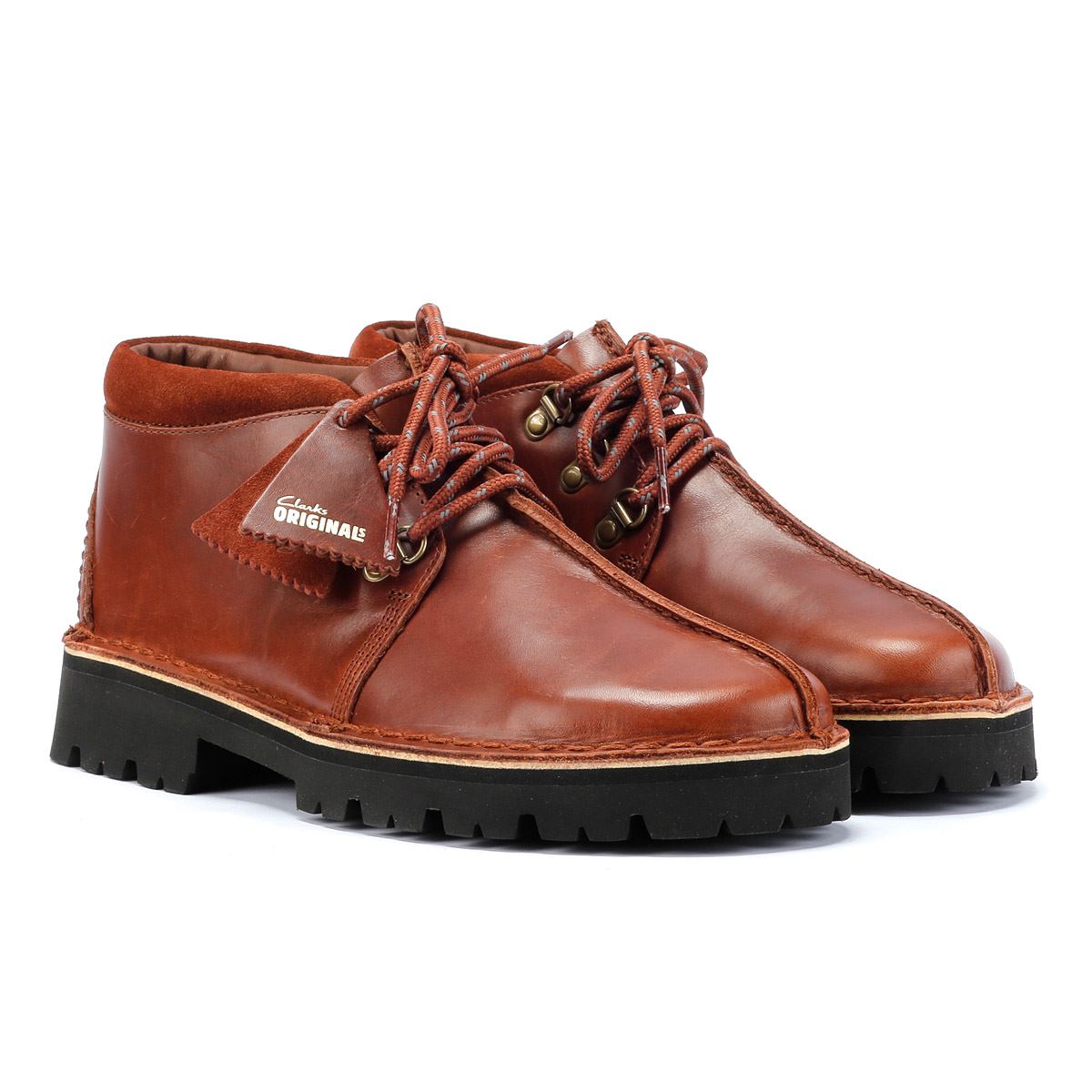 Clarks Originals Desert Trek XL Bottes En Cuir Marron Pour Hommes