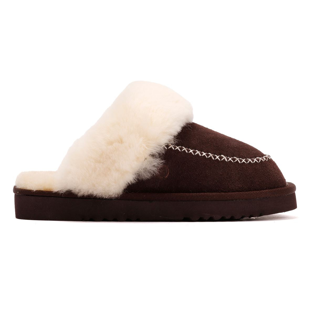Osprey London The Celeste Chaussons En Suède Pour Femmes Marron