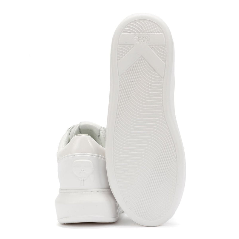 Karl Lagerfeld Kapri NFT Kounter Baskets Blanches En Cuir Pour Femmes