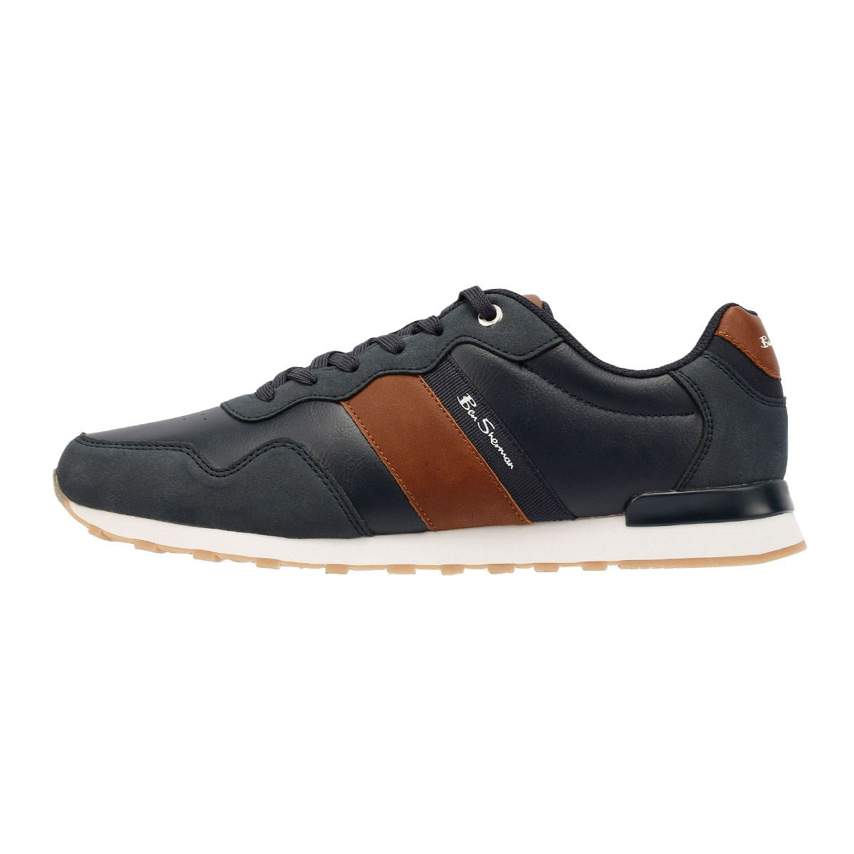 Ben Sherman Owen Retro Baskets Bleues Pour Hommes
