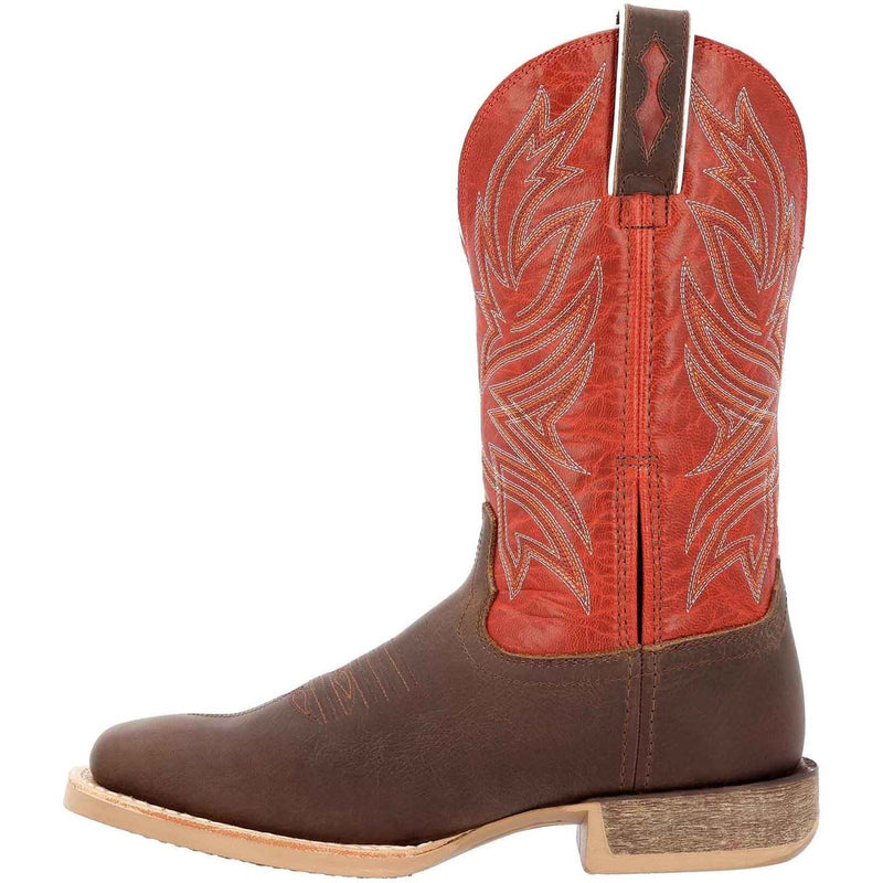 Durango Rebel Pro Bottes En Cuir Pour Hommes Usées Marron/piment Rouge