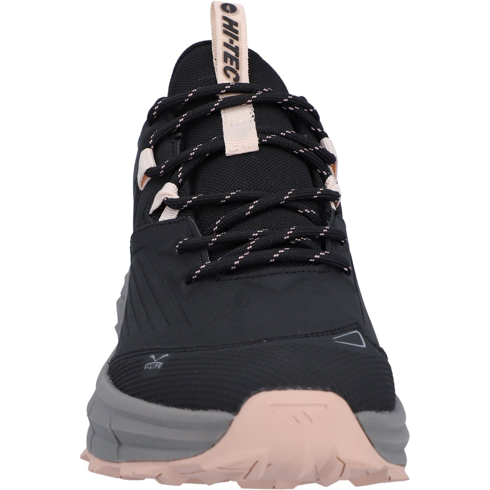 Hi-Tec Fuse Trek Sneakers Pour Femmes En Polyester Noir/gris Ardoise/rose Camée