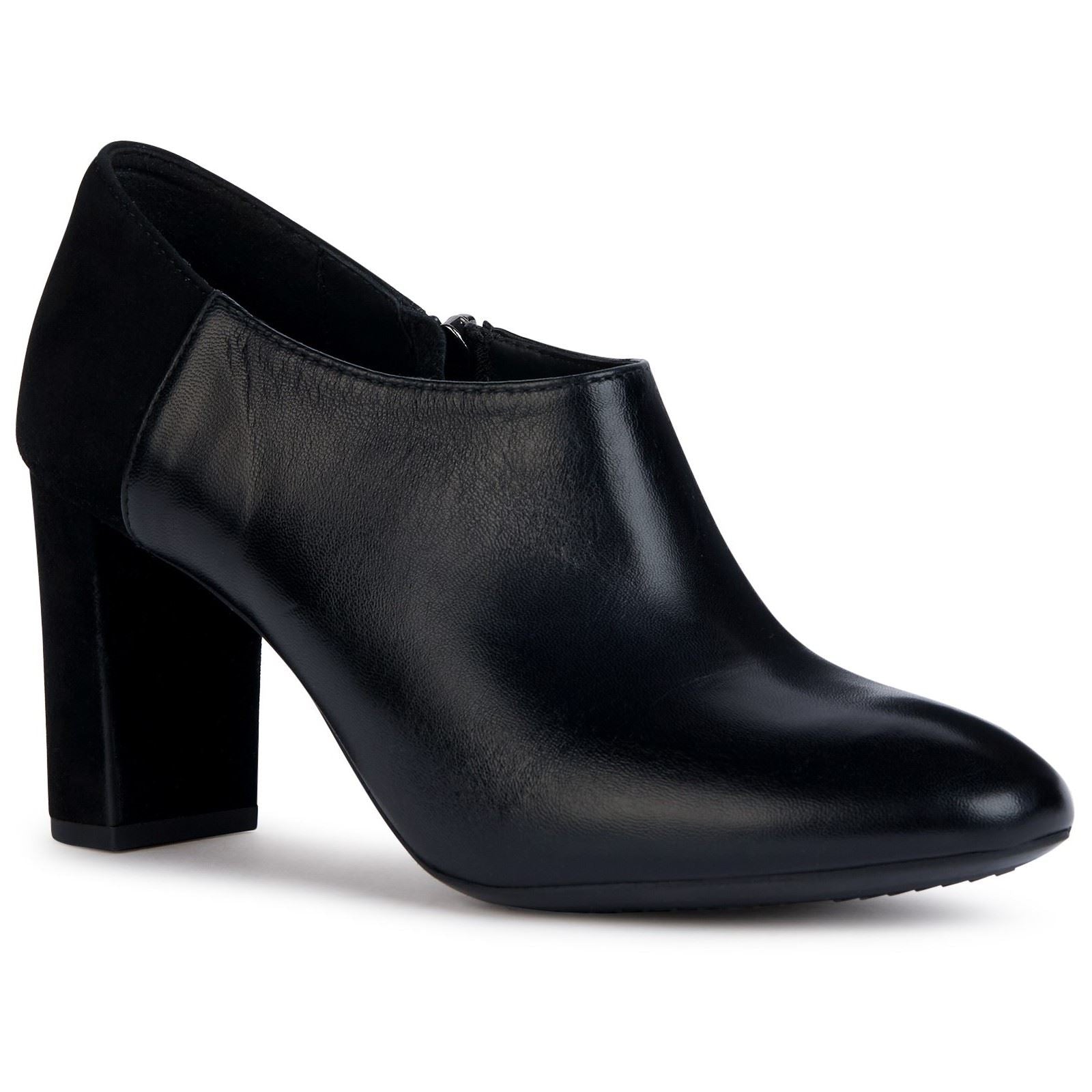 Geox D PHEBY Talons Hauts En Cuir Nappa Pour Femme, Couleur Noire