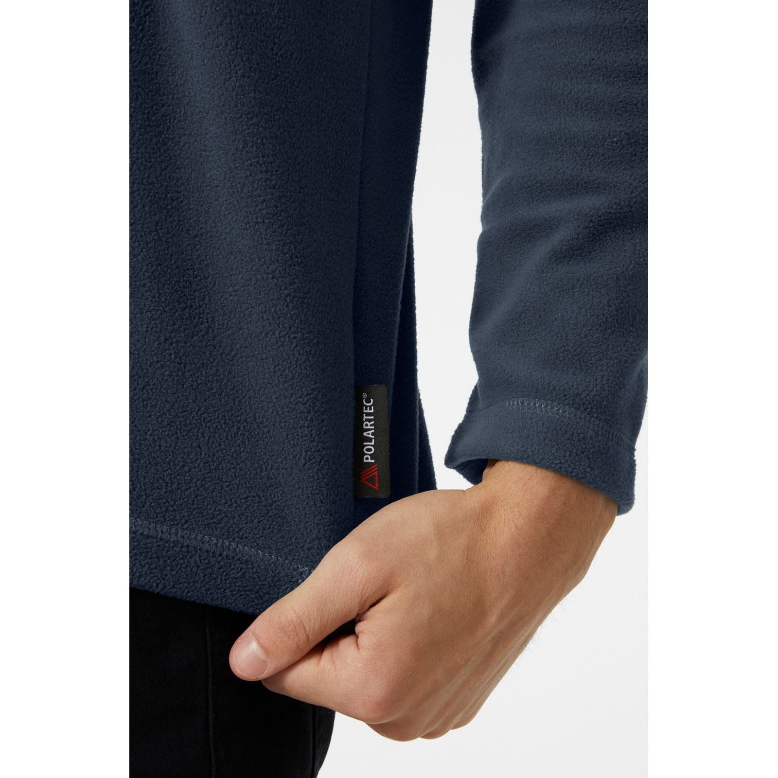 Helly Hansen Sport Daybreaker 1/2 Zip Pull En Polaire Bleu Pour Hommes En Polyester