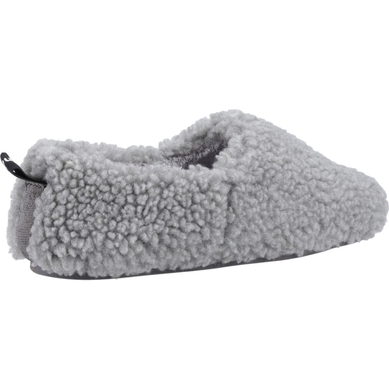 Hush Puppies Emily Chaussons Gris En Fausse Fourrure Pour Femmes