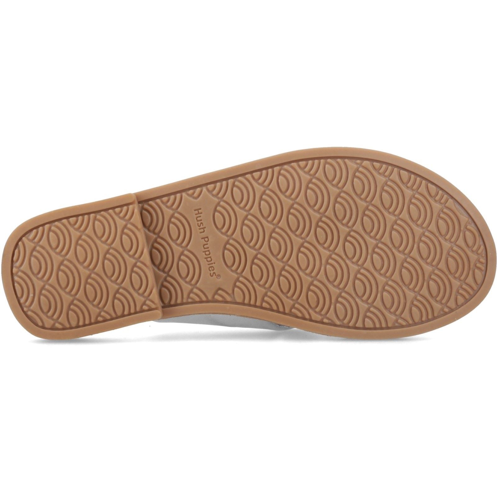 Hush Puppies Amy Wide Fit Sandales En Cuir Pour Femmes Argentées
