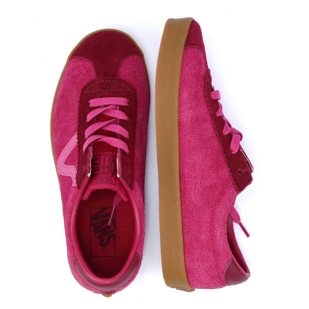 Vans Sport Low Baskets Femme En Daim Rose