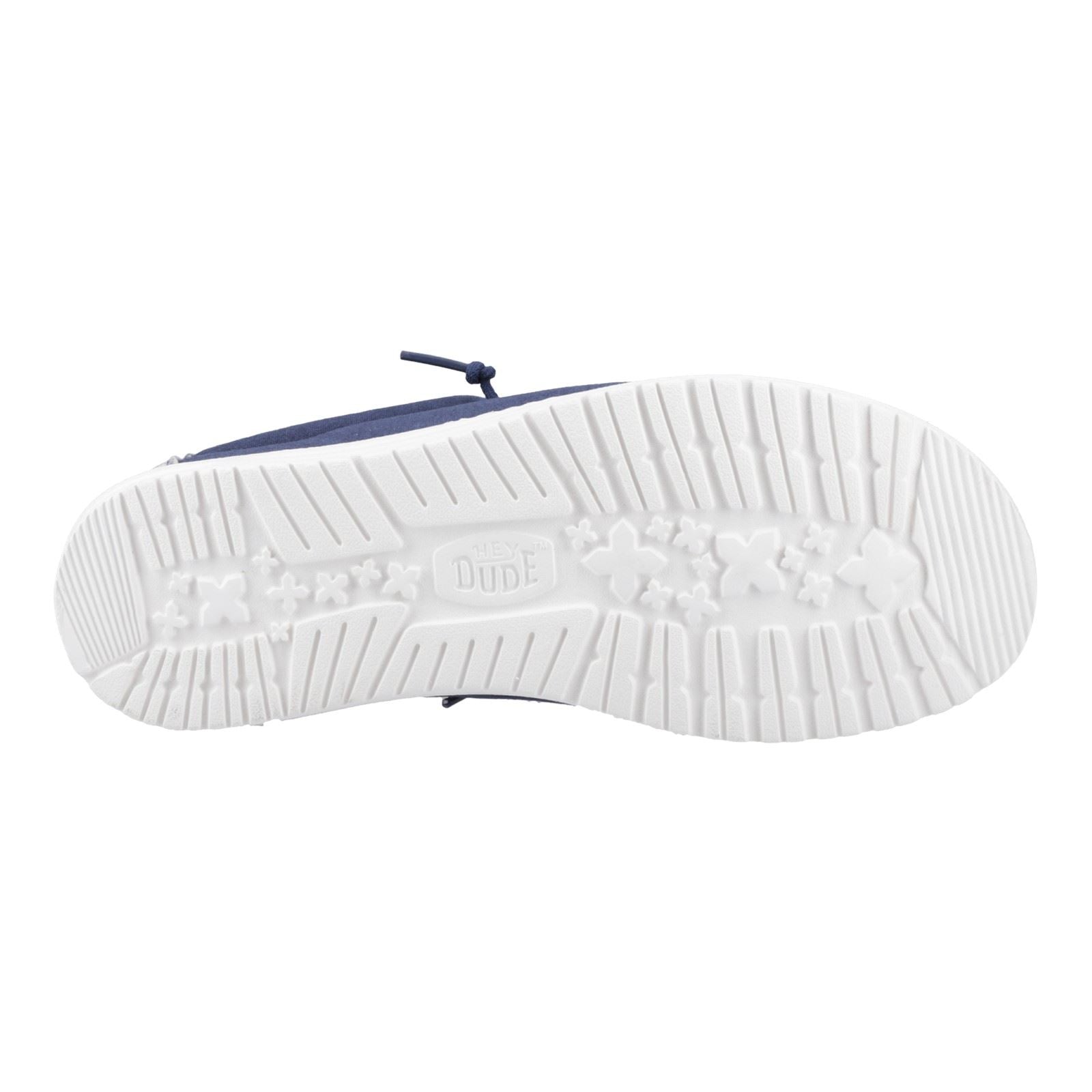 HEYDUDE Wally Surf Wash Chaussures Mocassins En Velours Homme Bleu Marine