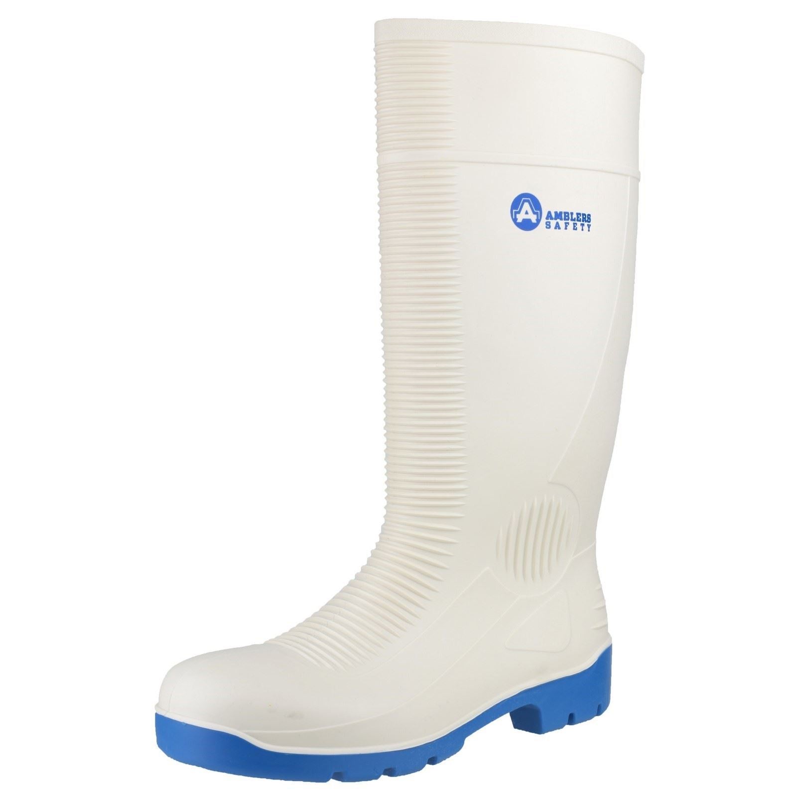 Amblers Safety Bottes Wellington Blanches En Pvc/Nitrile Fs98